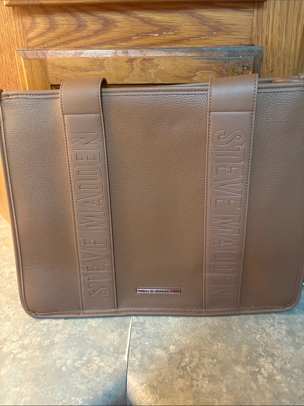 Steve Madden Men's Brown Tote Bag